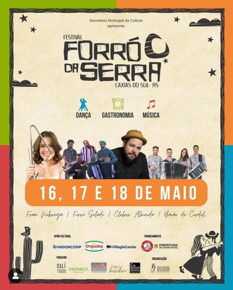 Festival Forró da Serra será nos dias 16, 17 e 18 em Caxias do Sul
